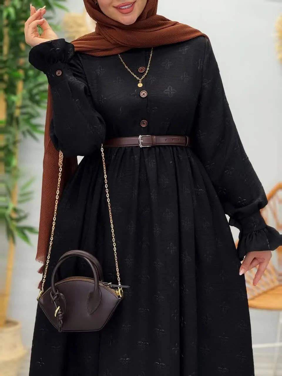 3416-پیراهن مزونی ویشکا